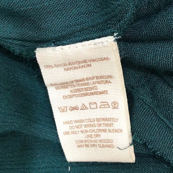 Free People green/blue diamond embroidered tunic S - Picture 9 of 13